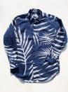 【 40% OFF】 Short Collar Shirt (Big Leaf Print)