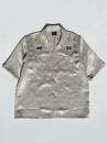 S/S Cowboy One-Up Shirt (Poly Slub Sateen) "Beige"