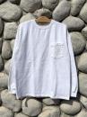 L/S Crew Pocket Tee (White)