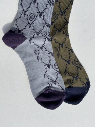 Socks (Cotton Jq. / Skull & Target)