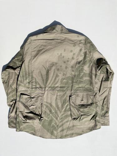 Explorer Shirt Jacket (Leaf Print Cotton Poplin)