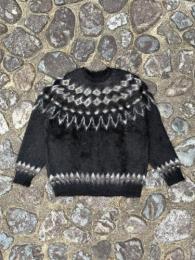 Mohair Crew Neck Sweater (Nordic Skull)
