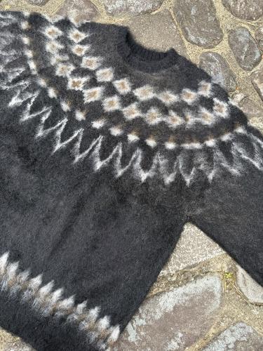 Mohair Crew Neck Sweater (Nordic Skull)