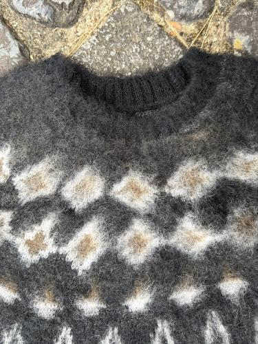 Mohair Crew Neck Sweater (Nordic Skull)