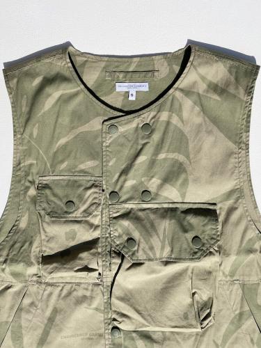 Cover Vest (Leaf Print Cotton Poplin)