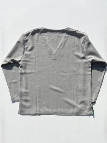 S.S. V Neck Shirt (Poly Oxford)