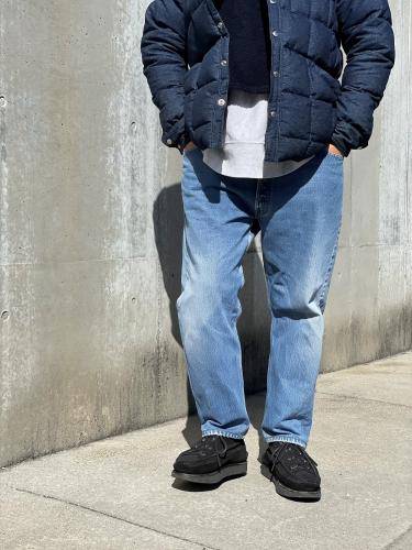 Natural/商品詳細 USA Levi's 501 Wide Tapered Pants (Blue)