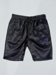 String Cowboy Short (Poly Slub Sateen) "Black"