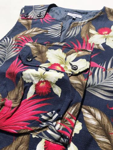 【 40% OFF】 Cover Vest (Hawaiian Floral Java Cloth)