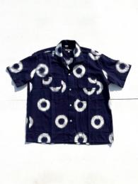 【monitaly】　50's Milano Shirt S/S (XXX Ikat Dot)