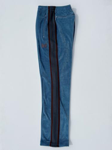 Narrow Track Pant (C/Pe Velour) "Blue Grey"