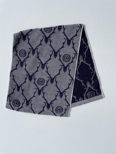 Face Towel (Cotton Pile Jq. / Skull & Target)