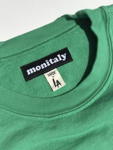 【monitaly】 French Terry Cropped S/S Sweat Shirt