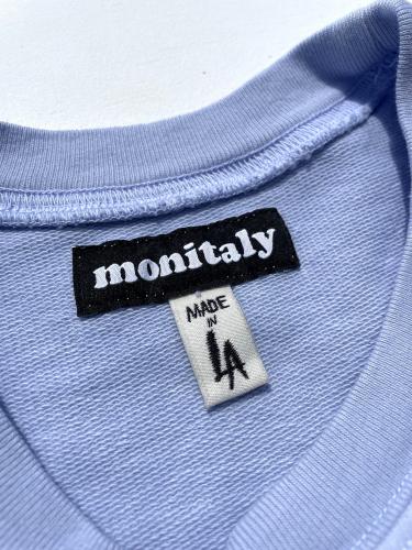 【monitaly】 French Terry Cropped S/S Sweat