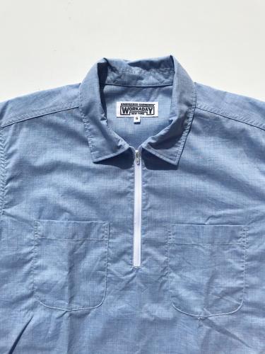 Half Zip Shirt (Melange Cotton Sheeting)