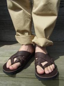 Smarchee thong sandal (Bullhide)"Ripple Sole"