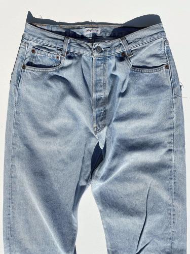 USA Levi's 501 Wide Tapered Pants (Blue)"M-3"