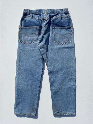 USA Levi's 501 Wide Tapered Pants (Blue)"L-2"