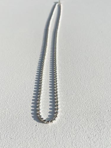 Facet Ball Chain Necklace (60cm)