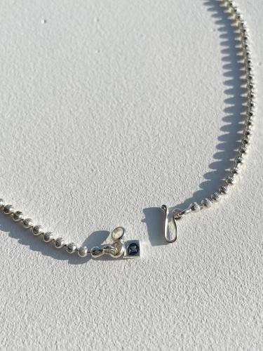 Facet Ball Chain Necklace (60cm)