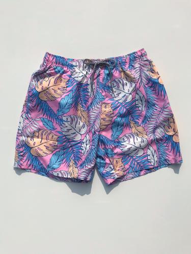 Swim Shorts (Palmtopia Pink)