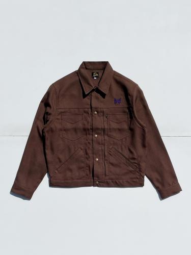 Penny Jean Jacket (Poly Twill) "Brown"