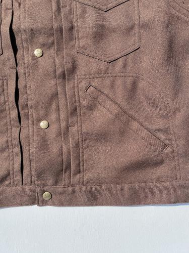 Penny Jean Jacket (Poly Twill) "Brown"