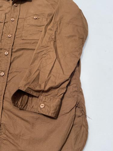 Work Shirt (Cotton Micro Sanded Twill) "Brown"