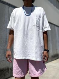 【Velva Shee】 1PAC S/S C/N TEE W/PKT (White)