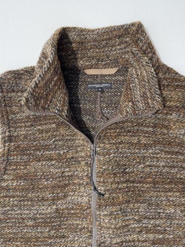Higt Mock Knit Vest (Poly Wool Melange Knit)