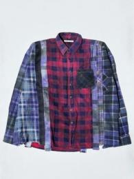 Flannel Shirt ⇒ 7 Cuts Wide Shirt (Tie Dye) "A"