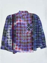 Flannel Shirt ⇒ 7 Cuts Wide Shirt (Tie Dye) "B"