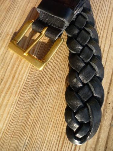 ANGLO / 4 PLY BRAIDED BELT　(Black)