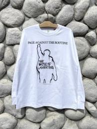 【THRIFTY LOOK 】 "PATR" LS TEE (White)