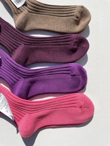 Organic Ribbed Socks (Short Length)