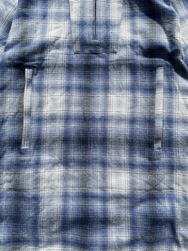 【 30% OFF】　TL Poncho (Cotton Shadow Plaid Flannel)