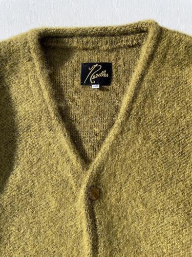 Mohair Cardigan (Solid) "Olive"