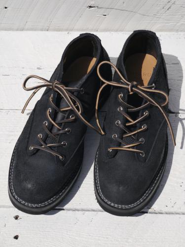 Lace To Toe Oxford  (Black Suede)