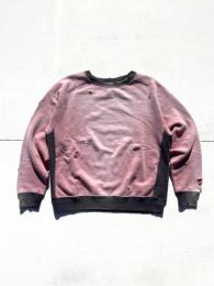 2-Tone Crew Neck Sweat Shirt (Cotton French Terry)