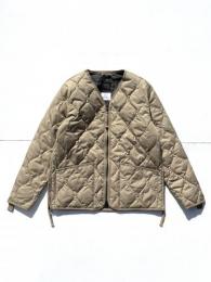 【TAION】 MILITARY W-ZIP V NECK DOWN JKT (Coyote)