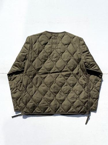 【TAION】 MILITARY W-ZIP V NECK DOWN JKT (Dk.Olive)