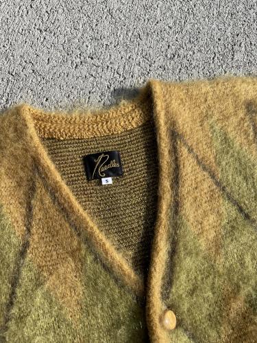 Mohair Cardigan (Argyle)