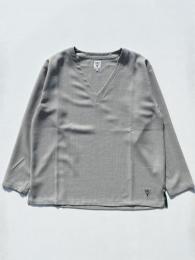 【 30% OFF】 S.S. V Neck Shirt (Poly Oxford)