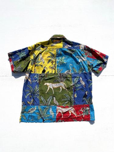 Camp Shirt (Animal Print Patchwork)