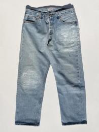 USA Levi's 501 Wide Tapered Pants (Blue)"L-5"
