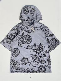 Short Sleeve Hoody (Floral Printed French Terry)