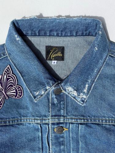 【 30% OFF】 Papillon Patches Jean Jacket