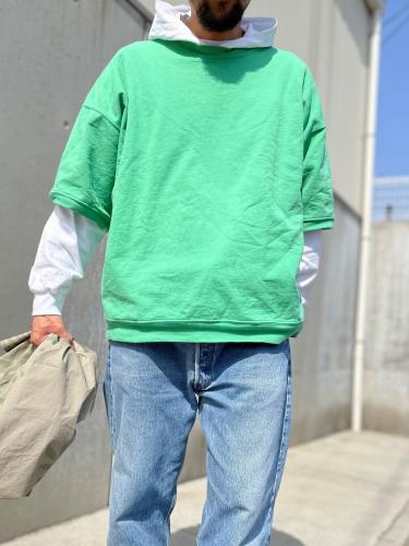 Natural/商品詳細 【monitaly】 French Terry Cropped S/S Sweat Shirt