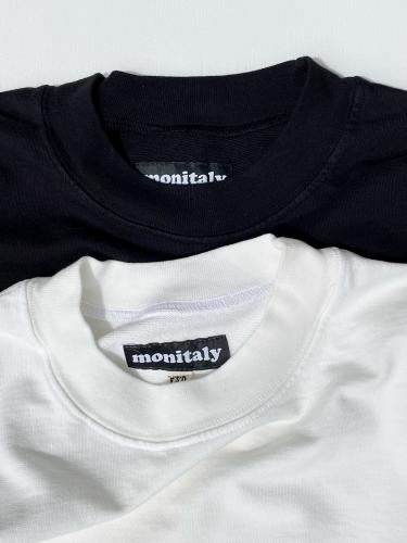 【monitaly】　French Terry Cropped Sweat Shirt