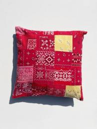 【KNIFEWING】 Vintage Bandana Cushion Cover (A)